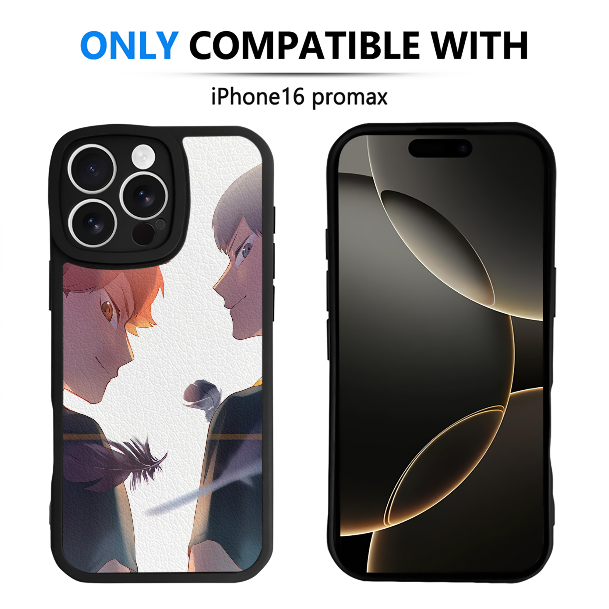 （画像用） ハイキュー!! Haikyu!! 【iPhone 16シリーズ対応】シリコンスマホケース（レザー調） 材質：シリコン